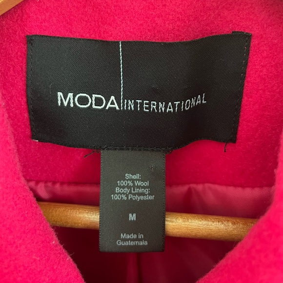 Hot Pink 100% Wool Coat Jacket size Medium Barbiecore - Picture 9 of 9